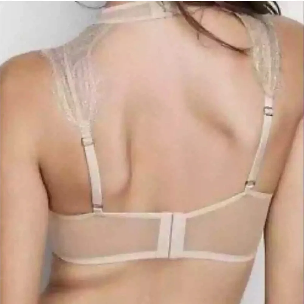 🆕 Victoria's Secret Dream Angels High Neck Chatilly Lace Demi Bra 32DD - Picture 3 of 8